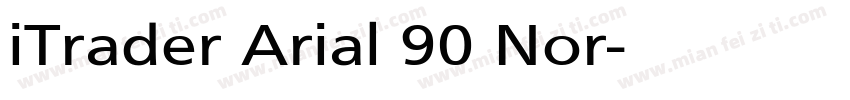 iTrader Arial 90 Nor字体转换